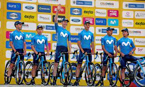 Mov) is a professional road bicycle racing team which participates at uci worldteam level and has achieved thirteen general classification (gc) victories in grand tours.the title sponsor is the spanish mobile telephone company telefónica, with the team riding under the name of the company's brand movistar. 2020 Movistar Team Season Wikipedia