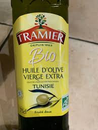 Huile D Olive Vierge Extra Bio Tunisie Tramier 75 Cl