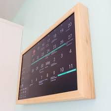 24 Digital Wall Display Smart Screen Wifi Calendar Rasperry Pi Smart Hub Smart Home In 2020 Wall Display Digital Wall Digital Picture Frame