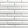 White glass tile bathroom white subway tile bathroom. 1