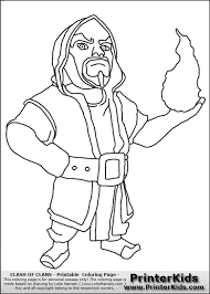 Clashofclans Wizard Kids Coloring Page 12655