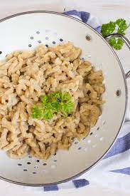 Made with my gfjules flour, it's easy to convert this traditional recipe to gluten free, as well! Vegan German Cheese Spaetzle Vegan Heaven