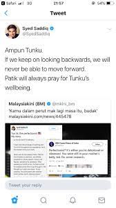 Jun 5 2021, 03:53 pm. Syed Saddiq Responds To Tmj Malaysia