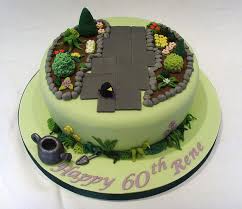 60th Birthday Gardening Themed Cake Cake 60th Birthday Cakes Special Birthday Cakes