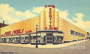 Scott S Five And Dime Store In Akron Oh Around 1940 By Dwight Goss Ohio History Akron Akron Ohio