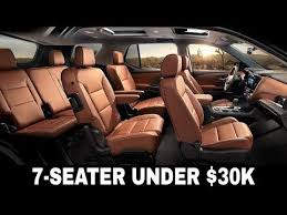 3 Row Suvs And Crossovers Affordably Priced Under 30 000 Youtube Chevrolet Traverse 3rd Row Suv Best 3rd Row Suv