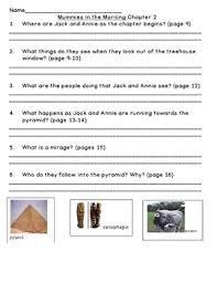 Mummies In The Morning Level N Guided Reading Comprehension Questions