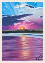 The Rising Sun Oil Pastel Drawing 2020 Oc Drawing #artists on tumblr #monet #claude monet #we had to make a replica of a painting of claude monets haystack paintings with oil pastels #oil pastel drawing #ro draws. reddit