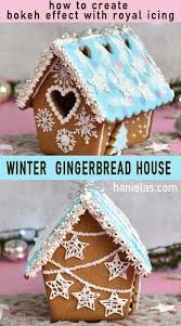 Using only three ingredients, this royal icing recipe is great for decorating cookies, gingerbread houses and piping flowers. Winter Gingerbread House Haniela S Recipes Cookie Cake Decorating Tutorials