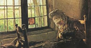 Liebermann Max Stopfende Alte Frau Am Fenster Max Liebermann Deutscher Maler Alte Frau