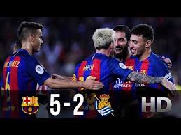 Messi & dest double each as barca thrash the hosts. Fc Barcelona Vs Real Sociedad 5 2 All Goals And Highlights Copa Del Rey 26 01 2017 Hd Youtube