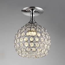 Modern Pendant Lighting For Dining Room Height Adjustable Chrome Ball Clear Crystal Pendant Lights With Hanging Cord Beautifulhalo Com