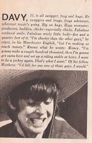 Davy Jones Look Magazine 1966 Amor Platonico Amor