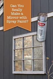 Fill the spray bottle with a half teaspoon of mild soap to each quart of water. Can You Make A Mirrored Window With Spray Paint Pretty Handy Girl