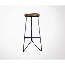 Lot De 2 Tabourets Bar 80cm Aspect Cuir Colombus Red Cartel Tabouret Table Haute Industrielle Et Table Haute