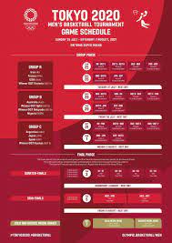 The tokyo olympics have officially kicked off with the opening ceremony on friday evening. Olympic Basketball Tournament Schedule Released Talkbasket Net