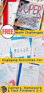 Challenge Advanced Learners Today With Free Math Challenges Math Challenge Free Math Free Math Activity