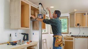 installing kitchen cabinets, smooth and