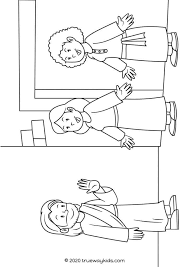 Mary And Martha Coloring Sheet For Kids Mary And Martha Bible Coloring Pages Free Bible Coloring Pages