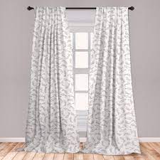 We've got the latest sales on white window curtains. Grey And White Curtains Wayfair