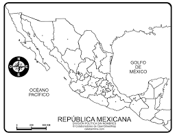 México es una nación del hemisferio occidental, que comparte una frontera norte con los estados unidos de américa y una frontera sur con guatemala y belice. Mapa Republica Mexicana Con Nombres Y Division Politica Para Imprimir Celeberrima Com