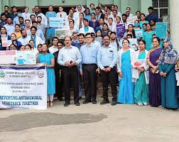 Students and faculty during academic function at Gandhi Medical College