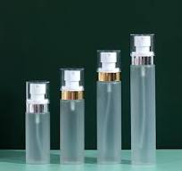 Luxury Glass Skincare Packaging Frosting Green Black Essential Oil Serum  30ml Glass Dropper Bottle