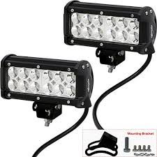 2 Pack Epauto 6 5 36w Cree Led Light Bar Spot Beam Waterproof Mount For Suv Boat Jeep Van Atv Suv Cree Led Light Bar Led Light Bars Bar Lighting