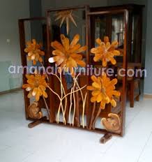 Aman dan cepat hanya di bukalapak. Jual Penyekat Ruangan Jati Unik Motif Bunga Ranting