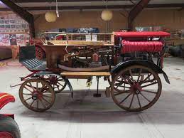 Lot 9l Early 1900 S Konrad Rosenbauer Horse Drawn Fire Engine Pumper Cart Vanderbrink Auctions So they had a tank on a cart full of boiling water and fire careening around the streets and being pulled by galloping horses???