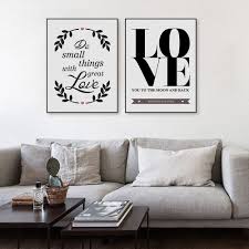 Nordic Minimalistische Schwarz Weiss Love Quotes A4 Kunstdruck Poster Wand Bild Wohnzimmer Leinwand Malerei No Bilder Wohnzimmer Kunstdrucke Poster Schwarz Weiss