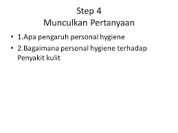 We did not find results for: Hubungan Antara Personal Hygiene Dengan Penyakit Kulit Ppt Download