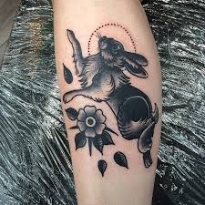 Scott Move Tattoo I Would Get Something Like This But With A Rat Instead Of Rabbit Rabbit Tattoos Body Art Tattoos Traditional Tattoo