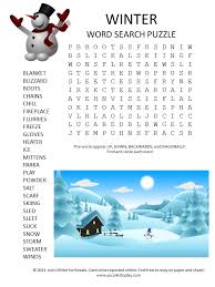 The spruce / nusha ashjaee crossword puzzles haven't been around for long; Winter Word Search Puzzle Puzzles To Play