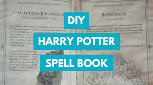 Diy Harry Potter Spellbook Youtube