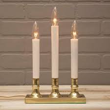 19 99 3 Tier Window Candle Brass Plated Base Plug In Auto Sensor Amber Flame Automatically Turns On At Dusk And Of Window Candles Candles Electric Candles