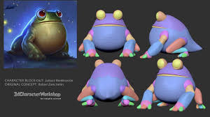 Block Out Student Gallery Modelagem De Personagens Personagem Cartoon Modelagem 3d