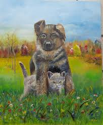 Sally cairn terrier mac was the pseudonym for the artist lucy dawson, best known for her series of dog postcards, sketches and books for publisher, valentine's and sons. Peintures A L Huile Site De Marysevaunois