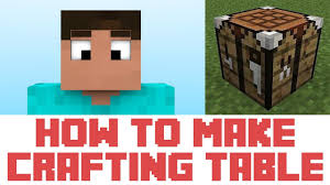 How To Make A Crafting Table In Minecraft Craft Table Minecraft Tutorial Crafts
