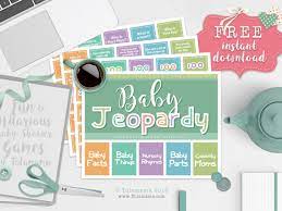 To give you a taste of the weirdness that is about to come: The Easiest Cutest Baby Jeopardy With Answer Key