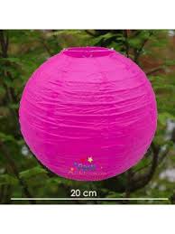 Fusya Yuvarlak Fener Sus 1 Adet 20 Cm Sus Parti Frozen