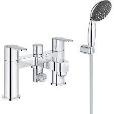 Bath shower mixer taps are normally installed on your bath and incorporate the bath taps and shower head, with a diverter to choose between the two outputs. Grohe Get Taps Bath Shower Mixer