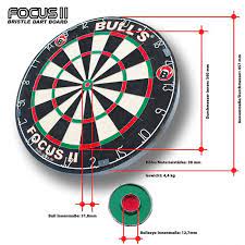 This is the internationally recognized official dartboard height for steel tip as well as soft tipped darts. Bull S Focus Ii Bristle Board