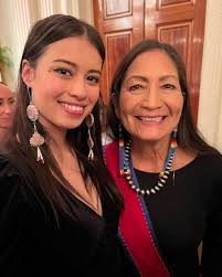 David Midthunder and his daughter, Amber Midthunder. Both are actors. David  is an enrolled tribal member at Ft. Peck Indian Reservation and is active  in Lakota ceremonial practices and Native rights issues.