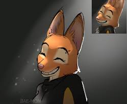 161908 - safe, artist:bae-mon, diane foxington (the bad guys), canine, fox,  mammal, red fox, anthro, dreamworks animation, the bad guys, 2022, bust,  clothes, digital art, ears, eyelashes, eyes closed, female, fur,  picture-in-picture,