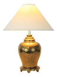 Vintage Brass Ginger Jar Table Lamp With Engraved Bird And Flowers Jar Table Lamp Ginger Jars Lamp