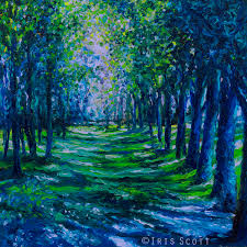 Iris scott | finger painting with oils since 2009. Landscapes Iris Scott