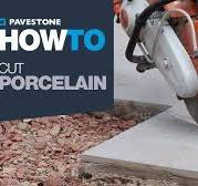 How To Cut Porcelain Paving With A Grinder - YouTube