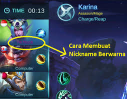 Nah itulah panduan untuk membuat akun baru di mobile legend dengan. Cara Membuat Nickname Berwarna Mobile Legends Mobile Legend Indonesia