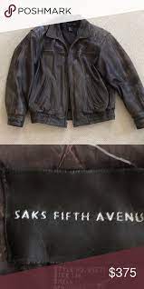 Saks Leather Jacket Great Men S Leather Jacket From Saks In Size Medium Saks Fifth Avenue Jackets Coats Leather Jacket Jackets Clothes Design